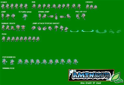 Silver the Hedgehog sprites by AMTModollas on DeviantArt