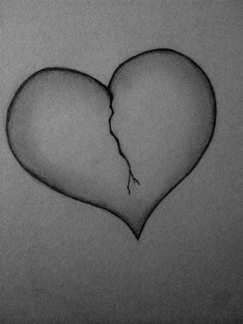 easy pencil drawings of broken hearts - srccgirlfriends