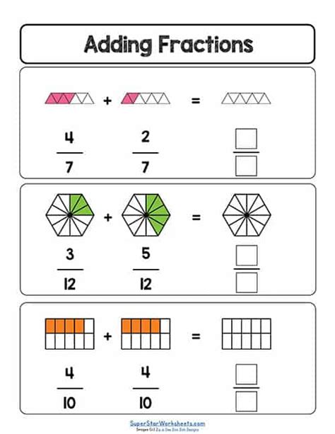 Basic Fraction Worksheets