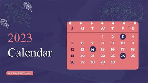 2023 Calendar Powerpoint Ppt Template Bundles PPT PowerPoint