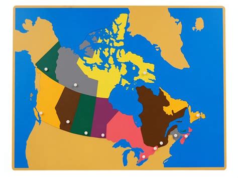 Puzzle Map of Canada & 2 Control Charts - Quality Educational Material | Kid-ease | Montessori ...