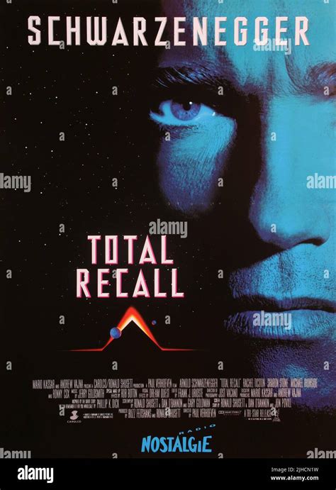 Total Recall Poster Arnold Schwarzenegger 1990 - craibas.al.gov.br