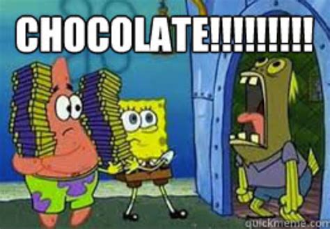 Spongebob Chocolate meme | Spongebob, Spongebob memes, Spongebob chocolate