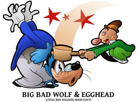 1937 - Big Bad Wolf n Egghead by BoscoloAndrea on DeviantArt | Cartoon ...