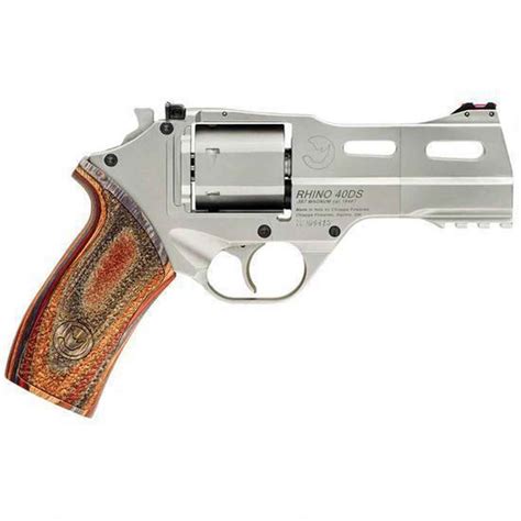 Chiappa Rhino 357 Magnum 4in Nickel/Walnut Revolver - 6 Rounds | Sportsman's Warehouse