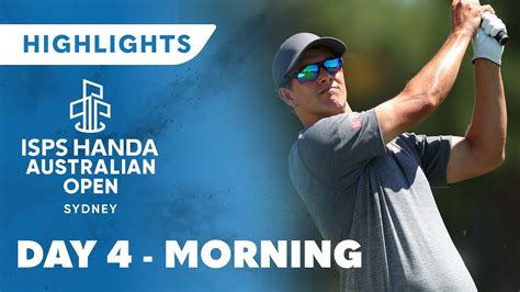 Australian Open Golf Highlights: Round 4 - Morning Session | Wide World ...