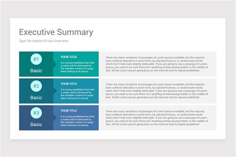 Executive Summary Google Slides Theme Template | Nulivo Market