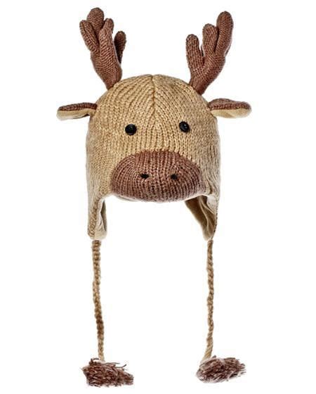 Moose Knitted Hat - Cute Animal Hat - Skiweb