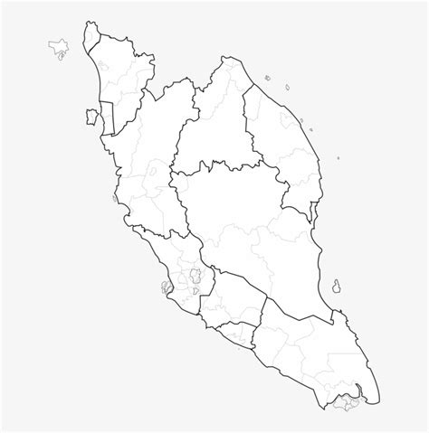 Peninsular Malaysia Blank Map World Map Mapa Polityczna - Malaysia Map Outline Png Transparent ...