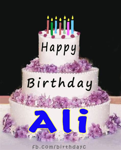 Happy Birthday Ali images gif