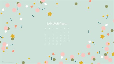 January Calendar Wallpaper