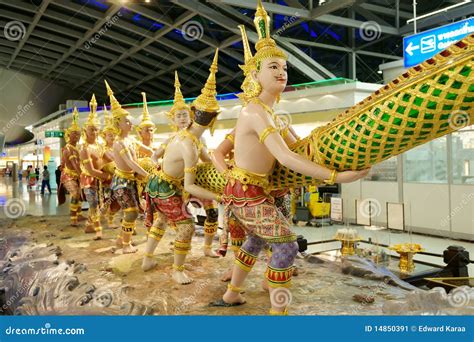 Churning of the Milk Ocean Sculpture Editorial Photo - Image of milky ...