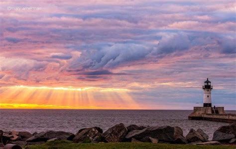 Morning Has Broken - Lighthouse at Sunrise