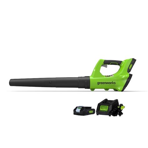 Greenworks 24-Volt 100-MPH Handheld Cordless Electric Leaf Blower ...