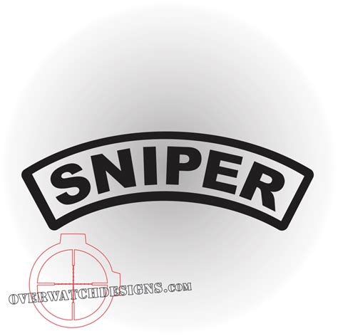 Sniper Tab Decal - Overwatch Designs