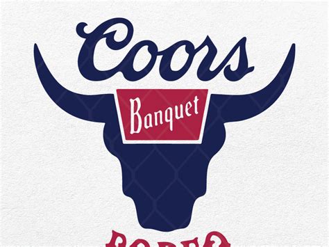 Coors Banquet Rodeo Beer Logo by SVG Prints on Dribbble