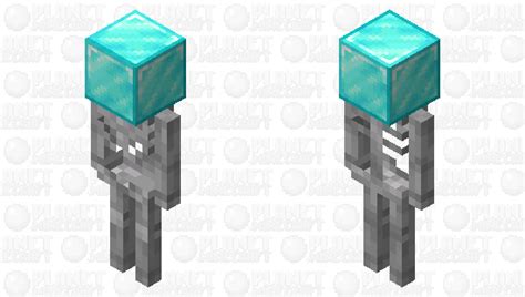 Hypixel Skyblock Miner Skeleton without armor Minecraft Mob Skin