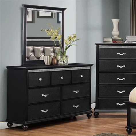 K&B Furniture Hollywood Wood Bedroom Dresser with Optional Mirror - Walmart.com