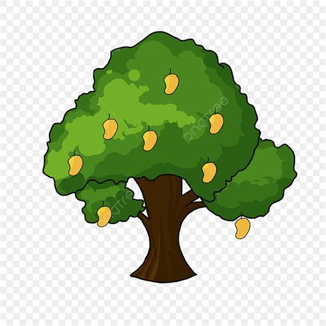 Mango Tree Clipart Transparent PNG Hd, Delicious Mango Tree Clip Art, Mango Tree Clipart, Tasty ...