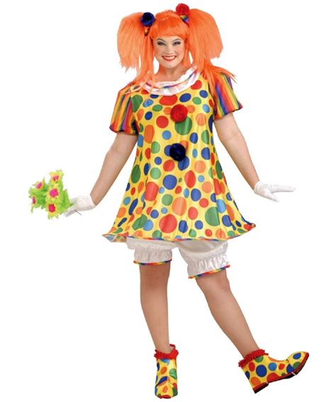 Clown Giggles Plus Size Costume - Women Clown Costumes