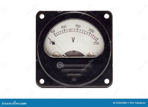 Close-up Of An Vintage Ancient Voltmeter Royalty Free Stock Photos - Image: 32054388