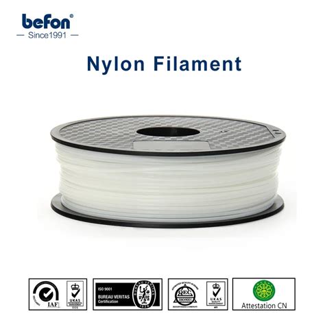 White Nylon 3D Printer Filament 1.75mm PA 3D Printing Material 0.5kg 1kg 0.5 1 kg Nylon Soft ...