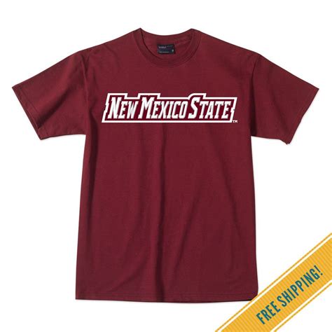 New Mexico State University Classic Tee in Burgundy | Fan Gear and Apparel | OCM.com | College ...