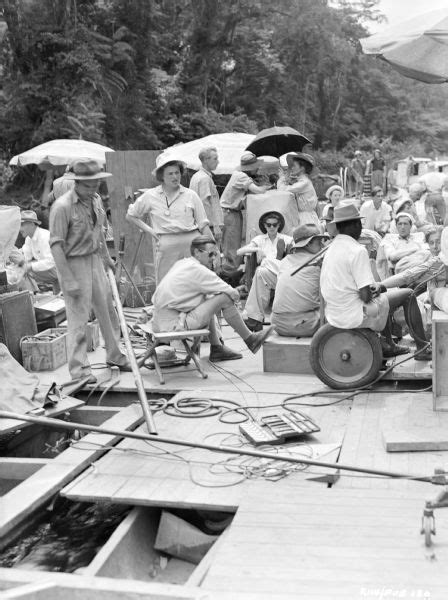 Filming of "The African Queen" | Photograph | Wisconsin Historical Society