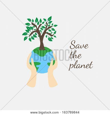 Tree On Earth Ecology Vector & Photo (Free Trial) | Bigstock