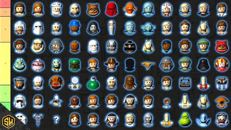 Ranking Every LEGO Star Wars The Complete Saga Character (Tier List ...