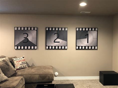 Movie Reel Theater Decor Canvas Filmstrip Countdown Clean - Etsy | Huis ...