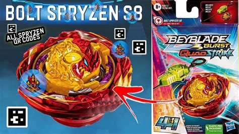 Download BOLT SPRYZEN S8 QR CODE + ALL SPRYZEN QR CODES BEYBLADE BURST QUADSTRIKE APP Watch online