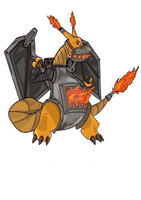 I drew a Steel & Fire type Charizard concept! What do you guys think ...