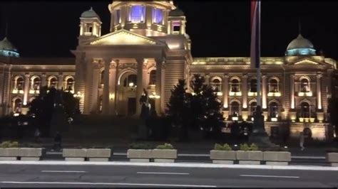 Beograd nocu Amazing Lights of Belgrade at Night - YouTube