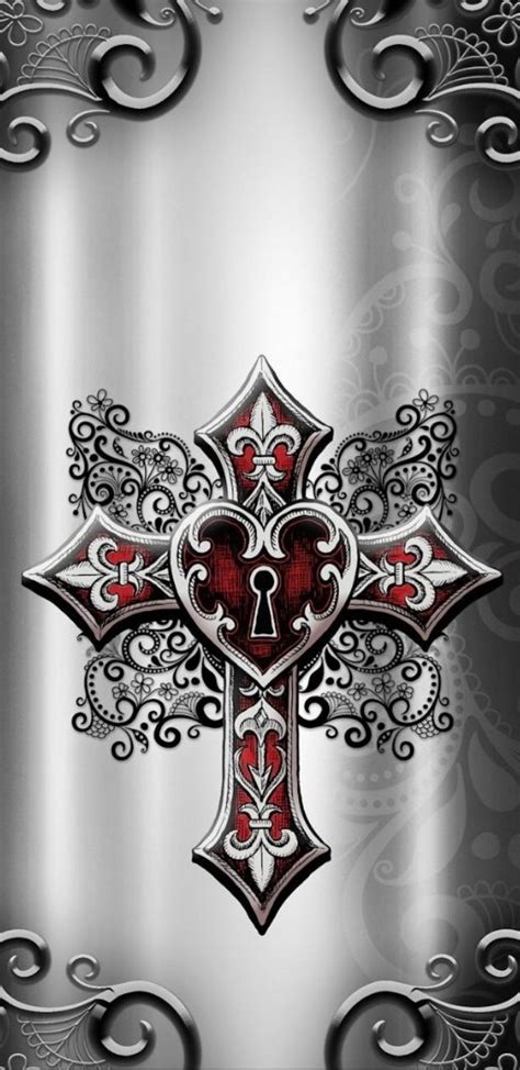 Wallpaper...By Artist Unknown... | Cross wallpaper, Gothic wallpaper, Cross art