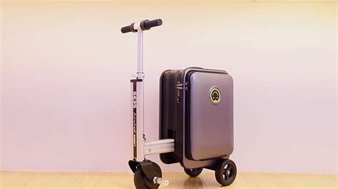 Airwheel Riding Scooter Suitcase Ride On Travel Durable Trolley Suitcase Robotic Smart Luggage ...