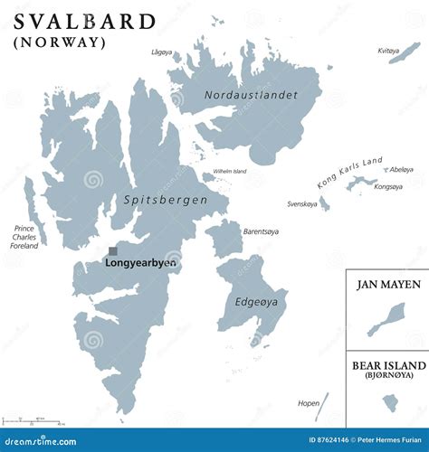 Map Of Svalbard And Jan Mayen, Polygonal Mesh Line Map Royalty-Free ...