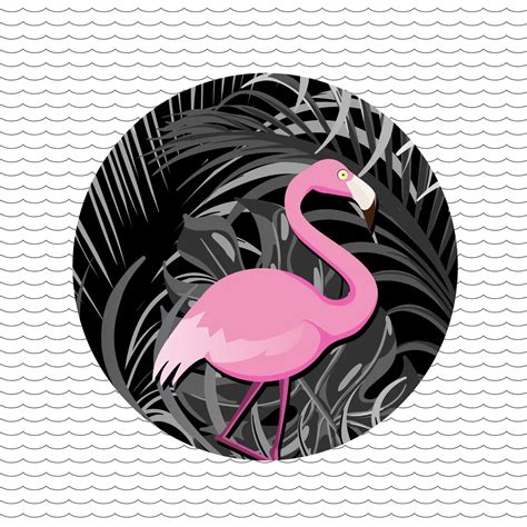 Loulou von Glup wall art - 'Tropical flamingo' | Photocircle.net