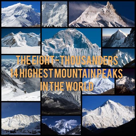 The Eight-Thousanders: 14 Highest Mountain Peaks in the World - SkyAboveUs