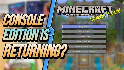 Minecraft - Is Legacy Console Edition RETURNING Soon? - YouTube