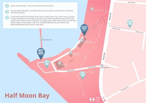 Half Moon Bay Beaches Map