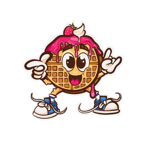 Waffle Cartoon Logo, Cartoon Clipart, Waffle Clipart, Logo Clipart PNG Transparent Clipart Image ...