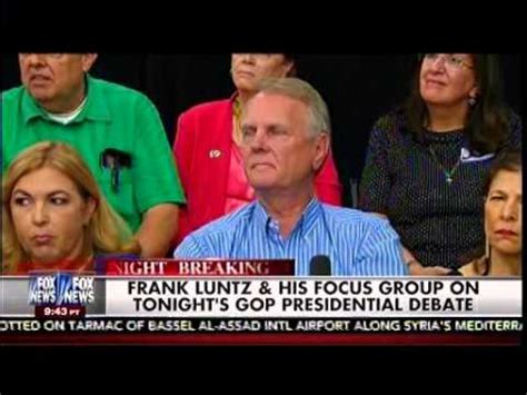 Frank Luntz & His Focus Group On Tonight CNN GOP Presidential Debate ...