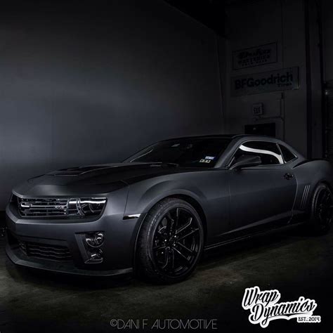 Chevrolet Camaro wrapped in Avery SW Matte Black vinyl - Vinyl Wrap - 3M & Avery Dennison Vinyl ...