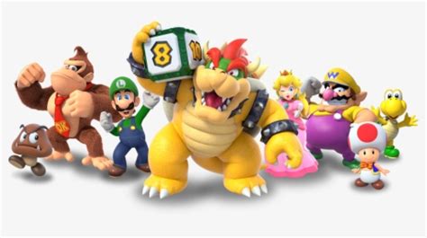 Group - Super Mario Party Switch All Characters, HD Png Download ...