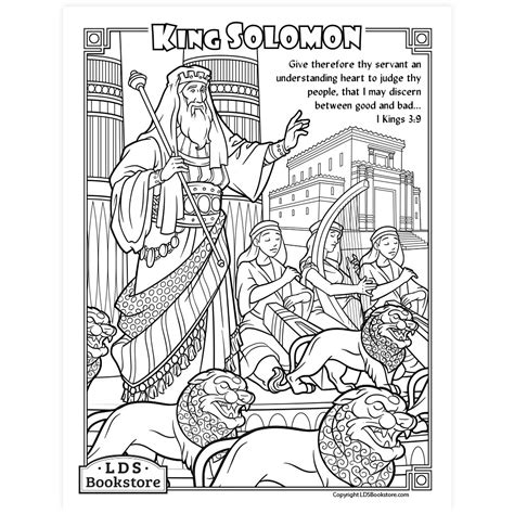 King Solomon And The Temple Coloring Page - Coloring Home