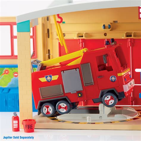 Fireman Sam 05958 Sam Electronic Pontypandy Fire Station Toy: Amazon.co.uk: Toys & Games