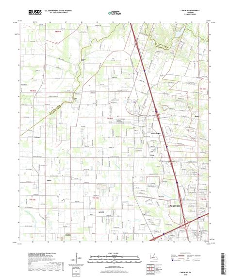 MyTopo Carencro, Louisiana USGS Quad Topo Map