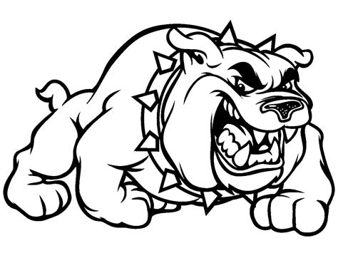 Georgia Bulldogs For Kids Coloring Pages - Coloring Cool