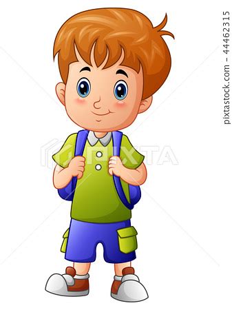 Cute little boy cartoon - Stock Illustration [44462315] - PIXTA